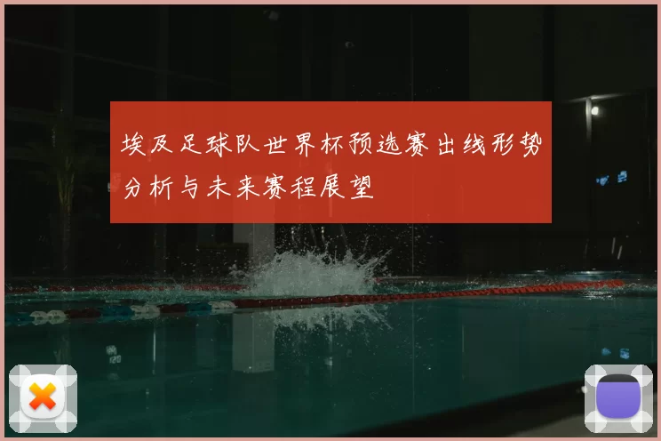 埃及足球队世界杯预选赛出线形势分析与未来赛程展望
